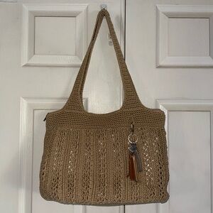 The Sak Classic Medium Tote In Bamboo Silver